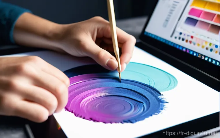 디지털 일러스트 작업 속도 향상 비법 - **Prompt: AI-Assisted Concept Development**
"A wide shot of a creative digital artist, mid-caree... 디지털 일러스트 작업 속도 향상 비법 - **Prompt: AI-Assisted Concept Development**
"A wide shot of a creative digital artist, mid-caree...