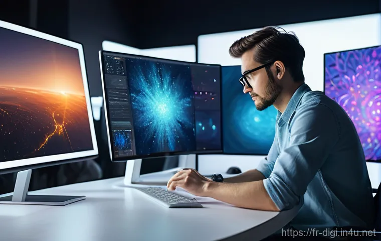 디지털 일러스트 팬아트 제작 시 유의점 - **Community and Ethical Art Display:** A diverse group of three artists, in their late 20s to early ...