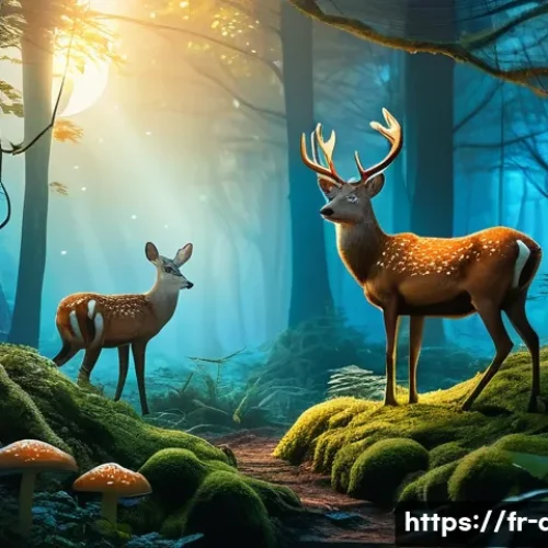 Home 11 디지털 일러스트 이론 시험 대비 전략 - **Dynamic Lighting and Color Harmony in a Fantasy Setting:**
"A magical forest at twilight, with...